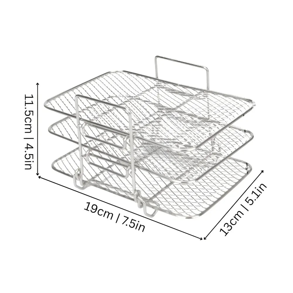 Stackable Kitchen Cooking Tray Rack for Air Fryer