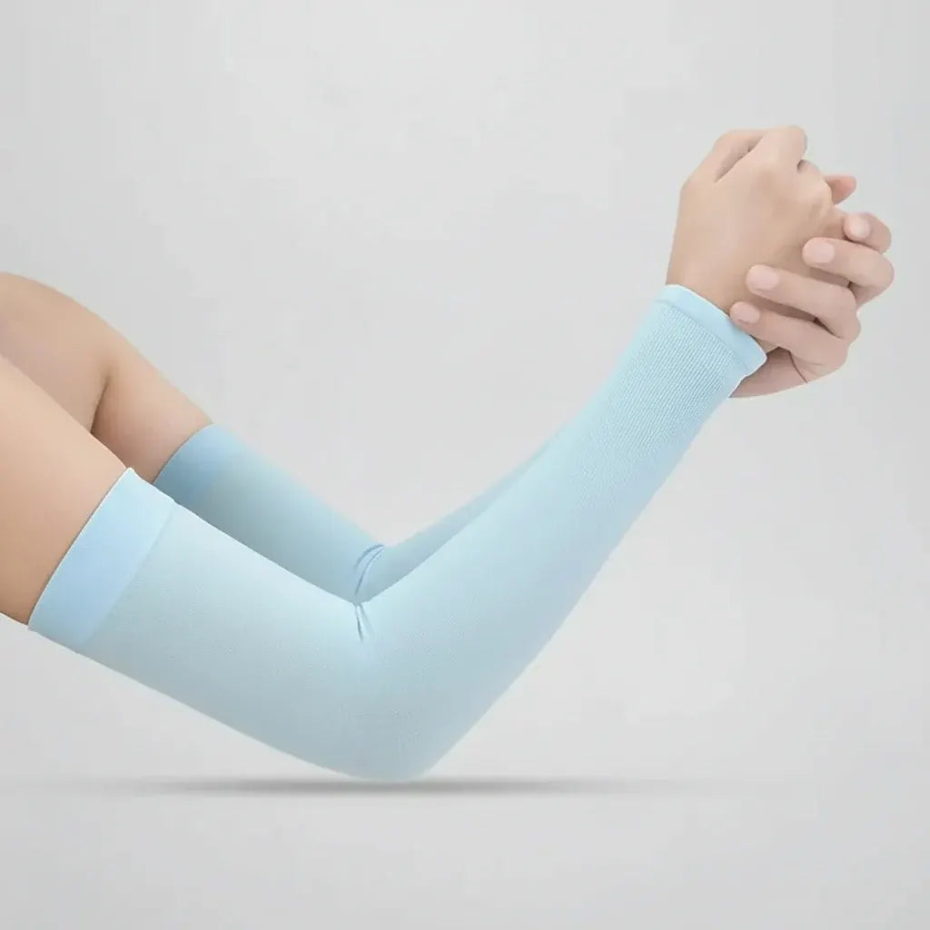 Sun-Protective Cooling Arm Sleeves for Outdoor Sports & Activities