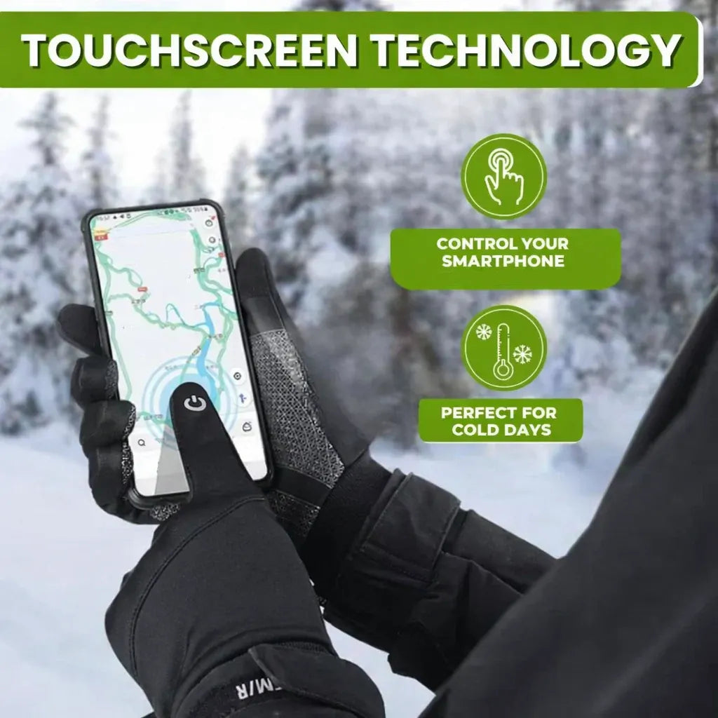 Thermal Touchscreen Winter Gloves for Cycling – Windproof & Waterproof