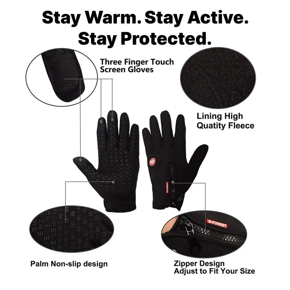 Thermal Touchscreen Winter Gloves for Outdoor Wear