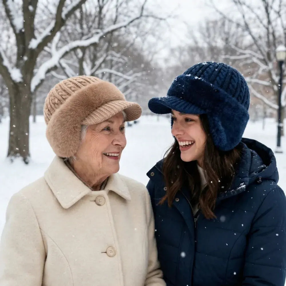 Trapper Ear Flap Winter Knit Cap
