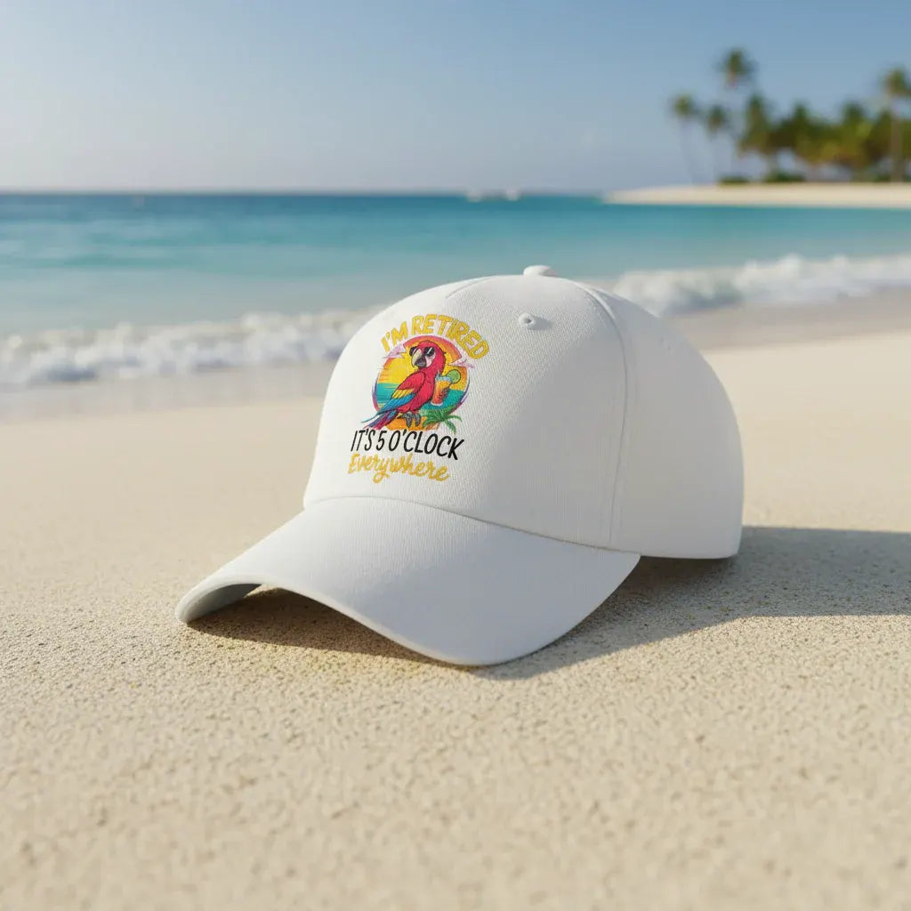 Washed Cotton Adjustable Baseball Cap with Embroidered Design, Casual Fit