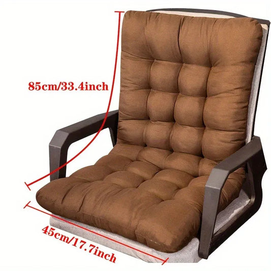 Weather-Resistant Polyester Seat Pad Cushion for Patio & Dining Chairs