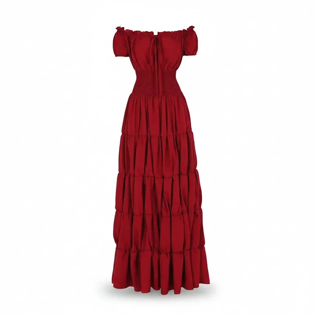 Women's Bohemian Maxi Dress Halloween Costume Outfit