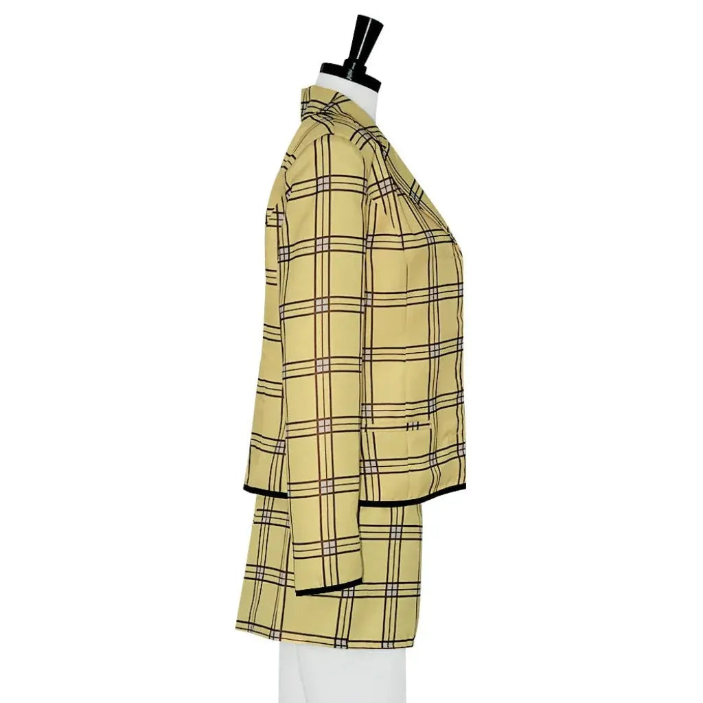 Women's Plaid Halloween Costume Blazer & Skirt Set