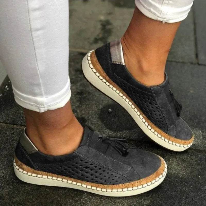 Women's Slip-On Casual Loafers with Arch Support for Walking
