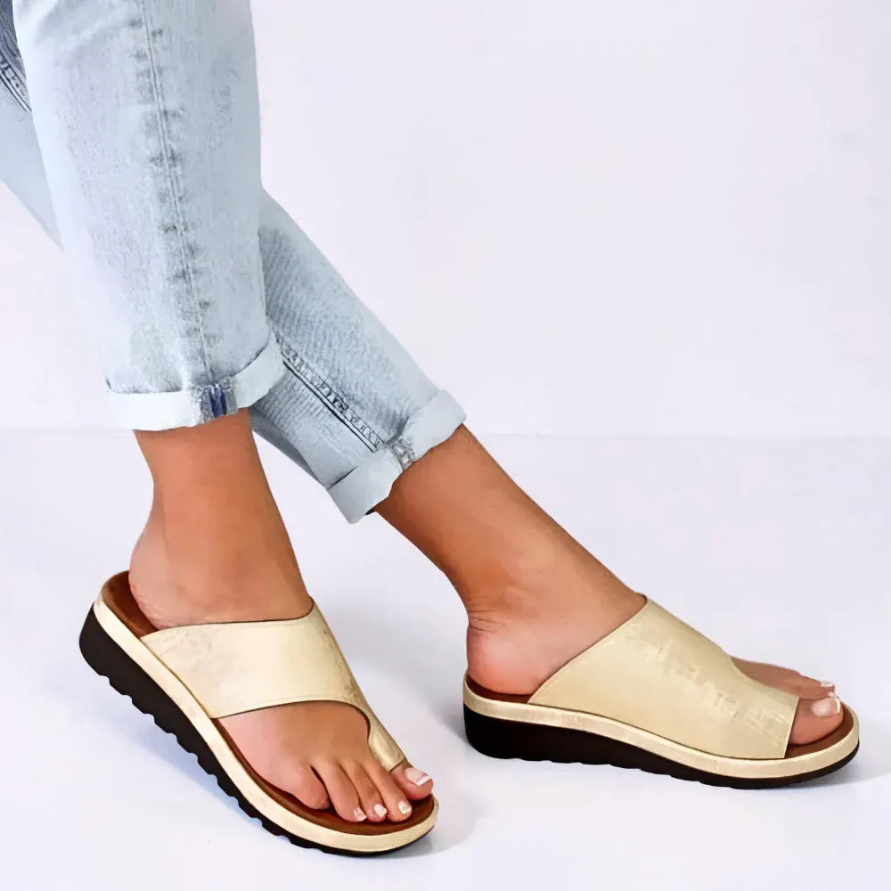 Women's Slip-On Open Toe Casual Walking Slide Sandals