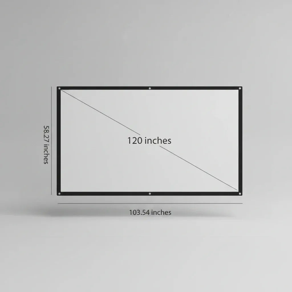 100-Inch Foldable Portable Projector Screen Large Format