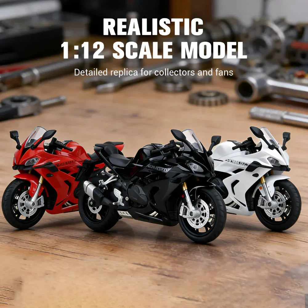 1:12 Scale Diecast Alloy Motorcycle Model Display
