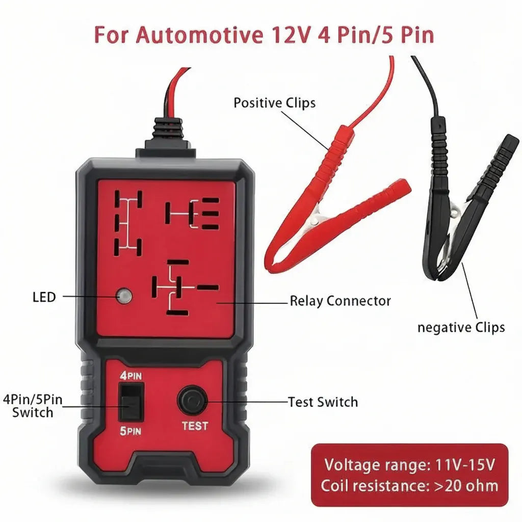 12V LED Automotive Battery & Relay Voltage Test Tool