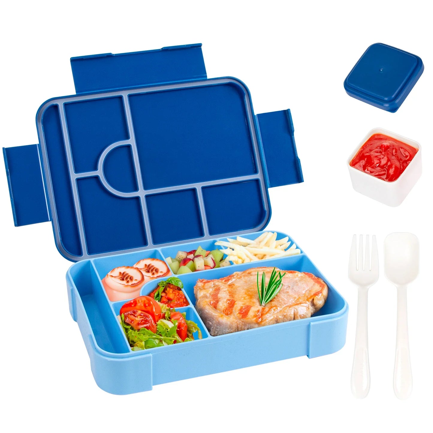 1330ml Large Capacity Leak-Proof Bento Lunch Box – Microwave-Safe Portable Food Container