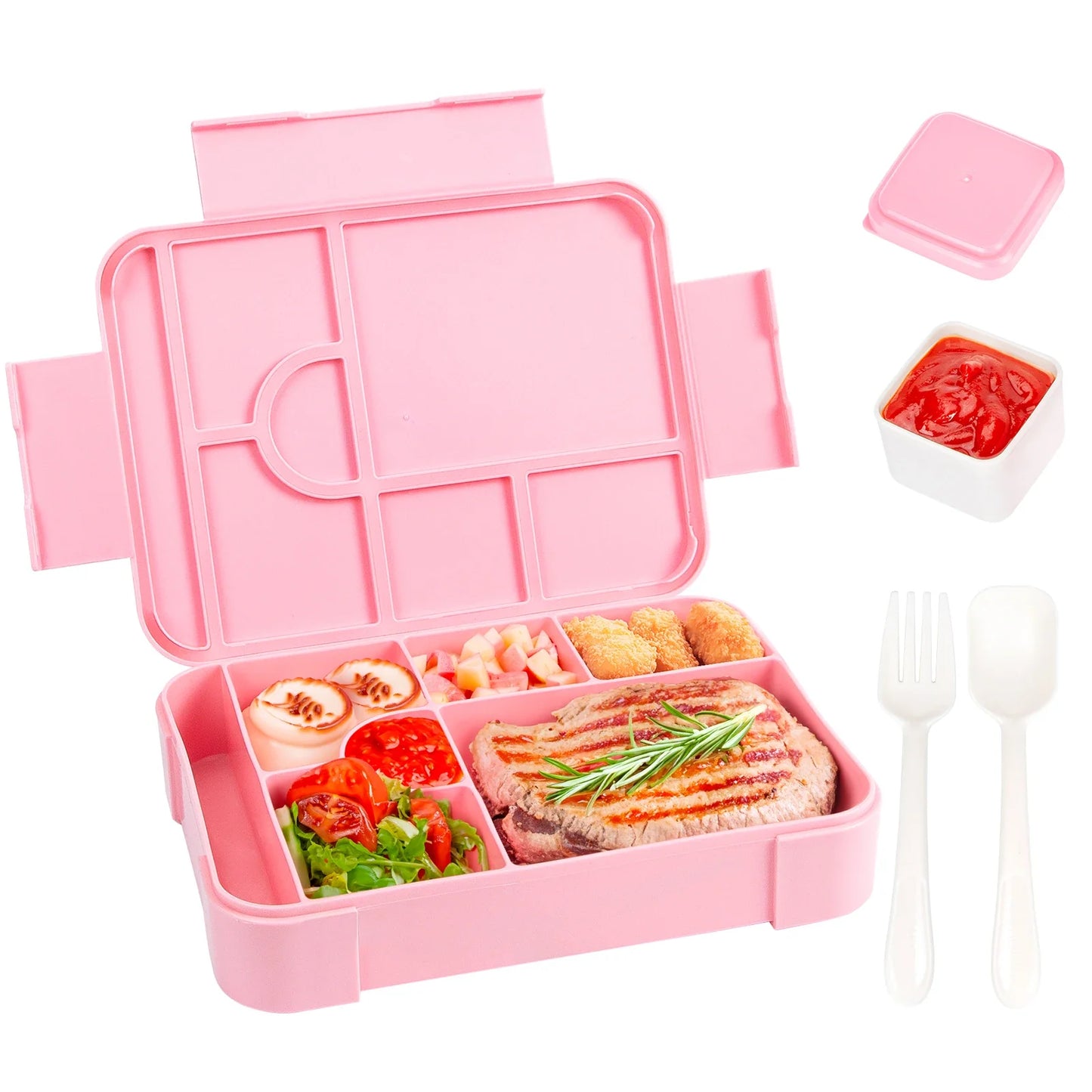 1330ml Large Capacity Leak-Proof Bento Lunch Box – Microwave-Safe Portable Food Container
