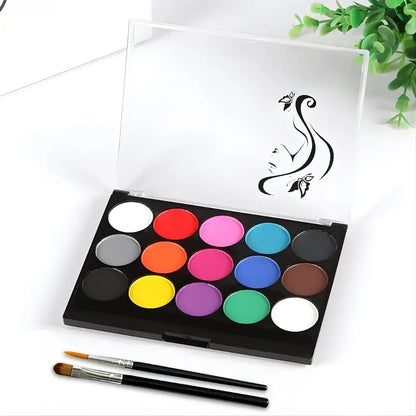 15-Color Soccer Face Paint Kit for Creative Game Day Designs