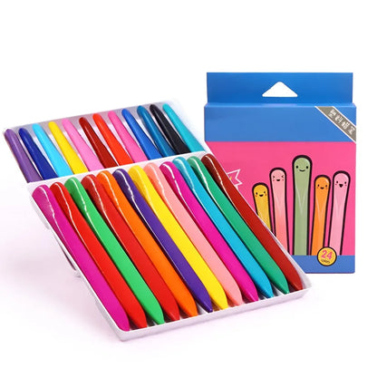 24-Piece Non-Toxic Crayon Set with Storage Case