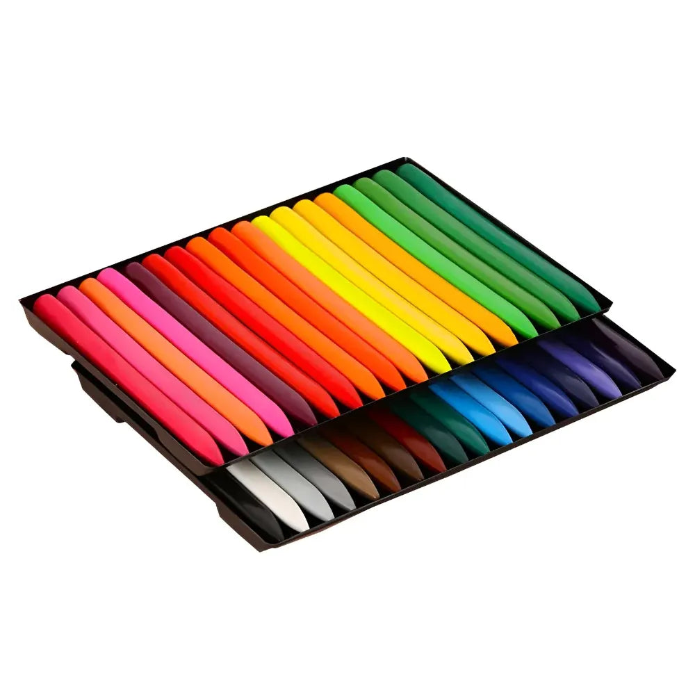 24-Piece Non-Toxic Crayon Set with Storage Case
