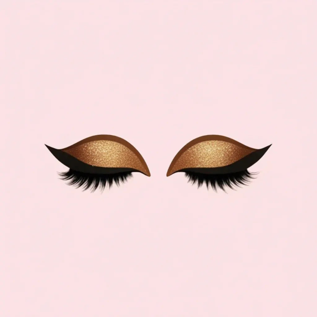 3-in-1 Reusable False Eyelashes with Eyeliner Eyeshadow Makeup Stickers
