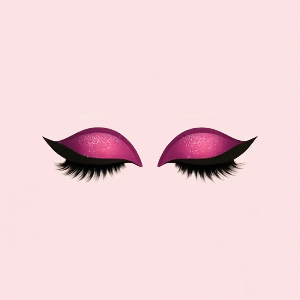 3-in-1 Reusable False Eyelashes with Eyeliner Eyeshadow Makeup Stickers