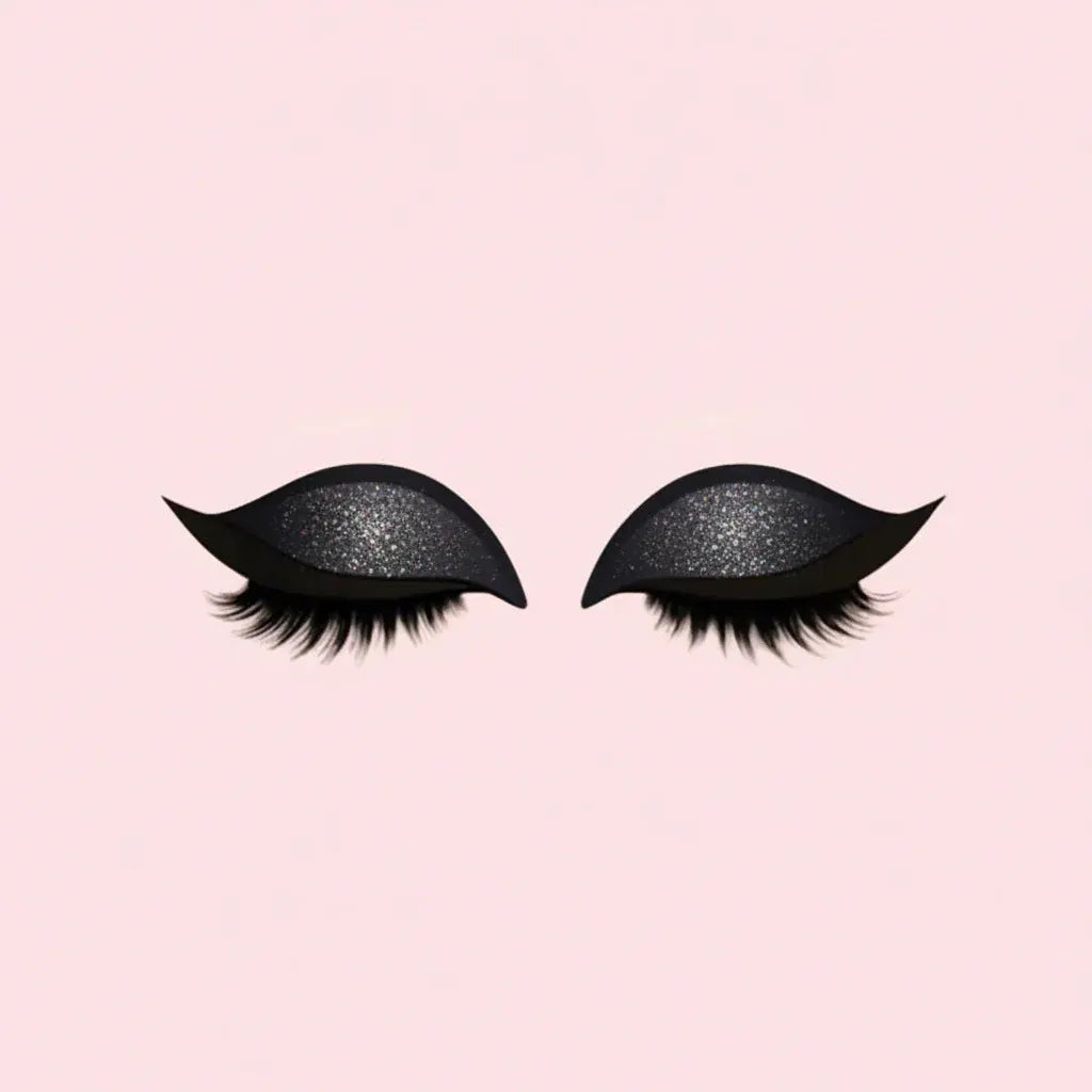 3-in-1 Reusable False Eyelashes with Eyeliner Eyeshadow Makeup Stickers