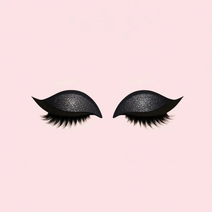 3-in-1 Reusable False Eyelashes with Eyeliner Eyeshadow Makeup Stickers