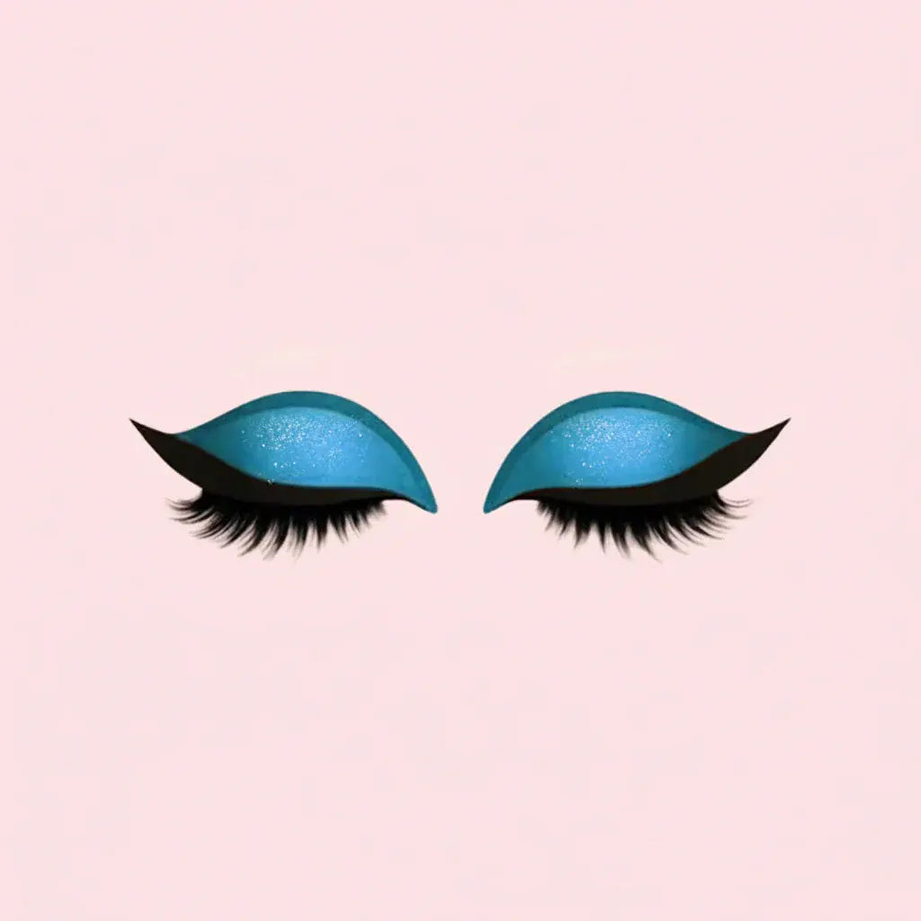 3-in-1 Reusable False Eyelashes with Eyeliner Eyeshadow Makeup Stickers