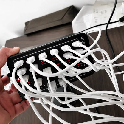 30-Port Multi Device USB Charging Station Hub