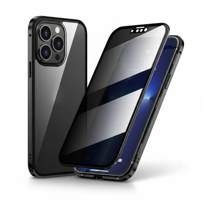 360° Anti-Spy Privacy Tempered Glass Phone Case Cover