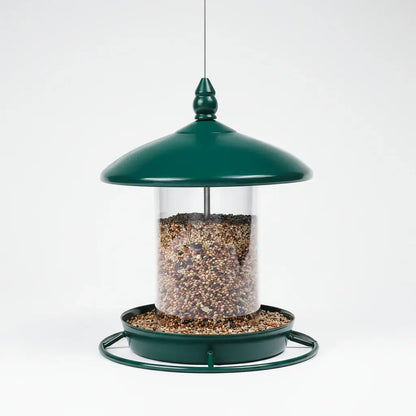 360-Degree Perch Metal Bird Feeder with Easy Refill and Cleaning Design