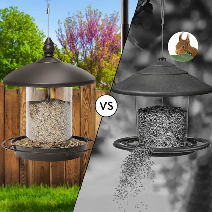 360-Degree Perch Metal Bird Feeder with Easy Refill and Cleaning Design