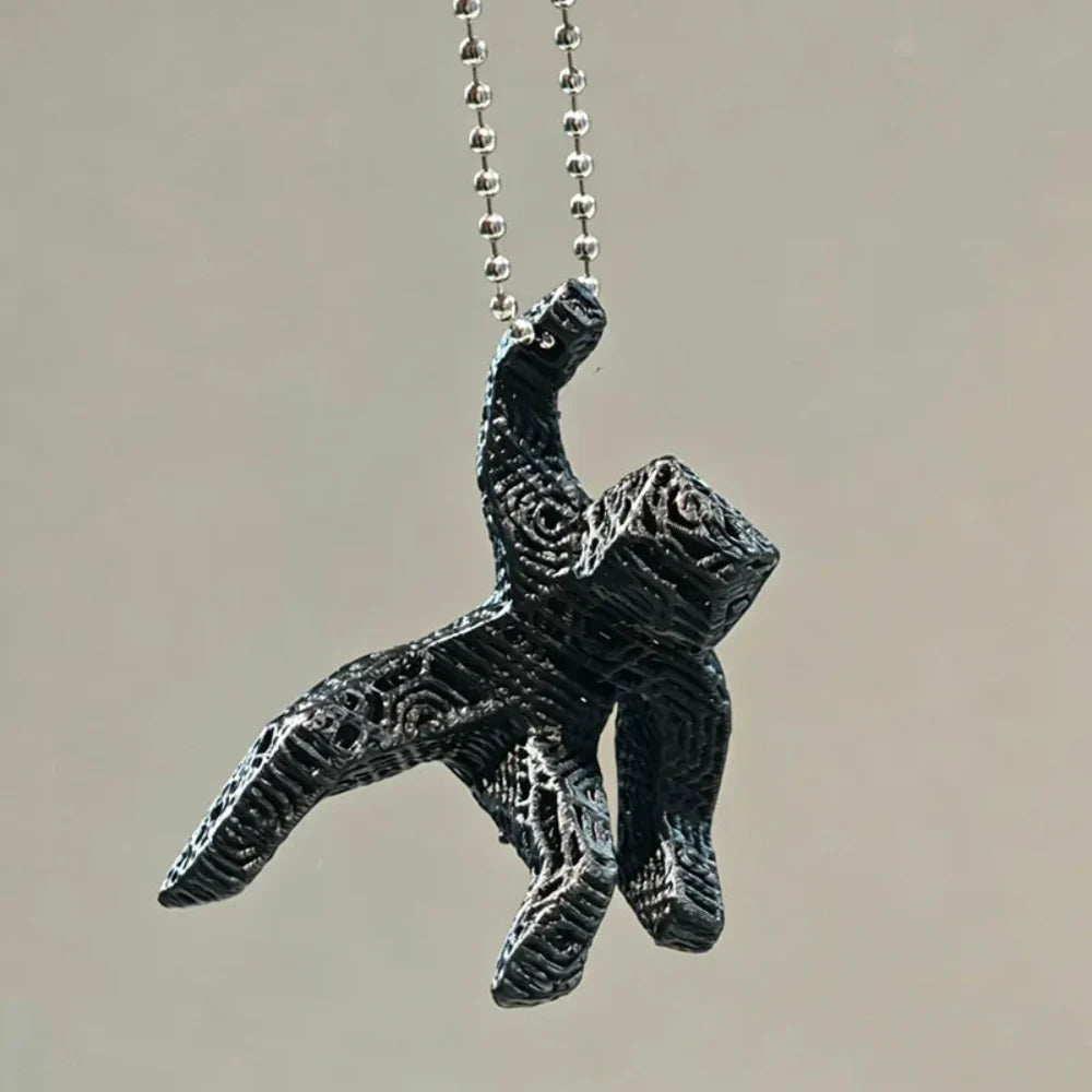 3D Printed Rocky Astronaut Space Charm Keychain