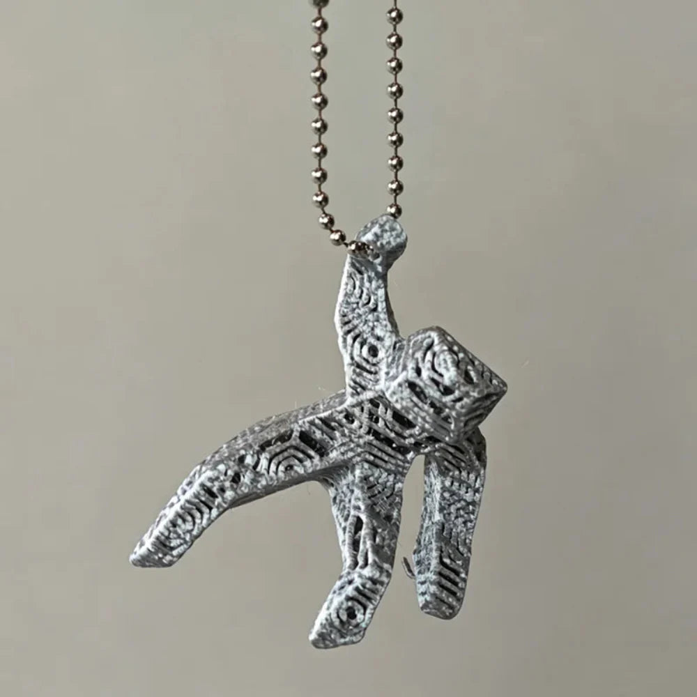 3D Printed Rocky Astronaut Space Charm Keychain