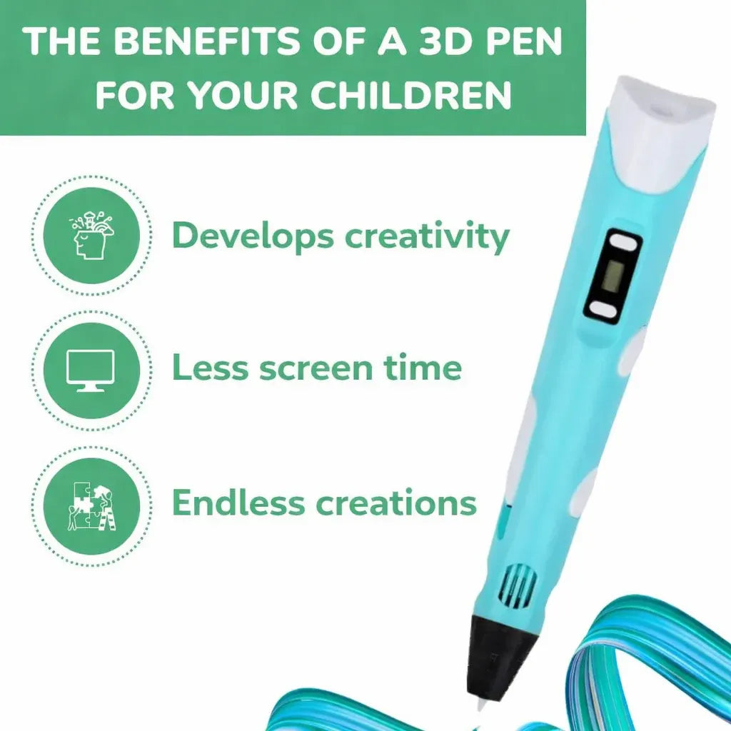 3D Printing Pen Kit – Educational Creative Drawing Toy for Kids