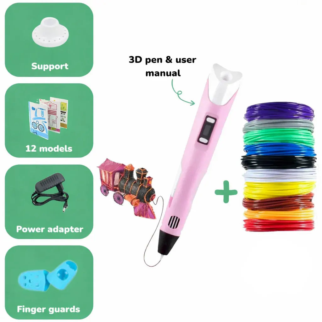 3D Printing Pen Kit – Educational Creative Drawing Toy for Kids