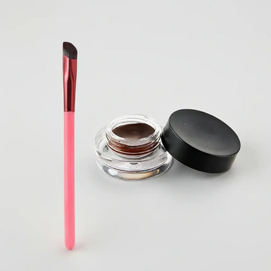 4D Waterproof Eyebrow Stamp Brush with Hair Stroke Effect Makeup Tool