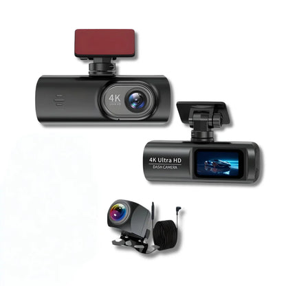 4K Ultra HD WiFi Dash Camera with GPS and Night Vision for Vehicles