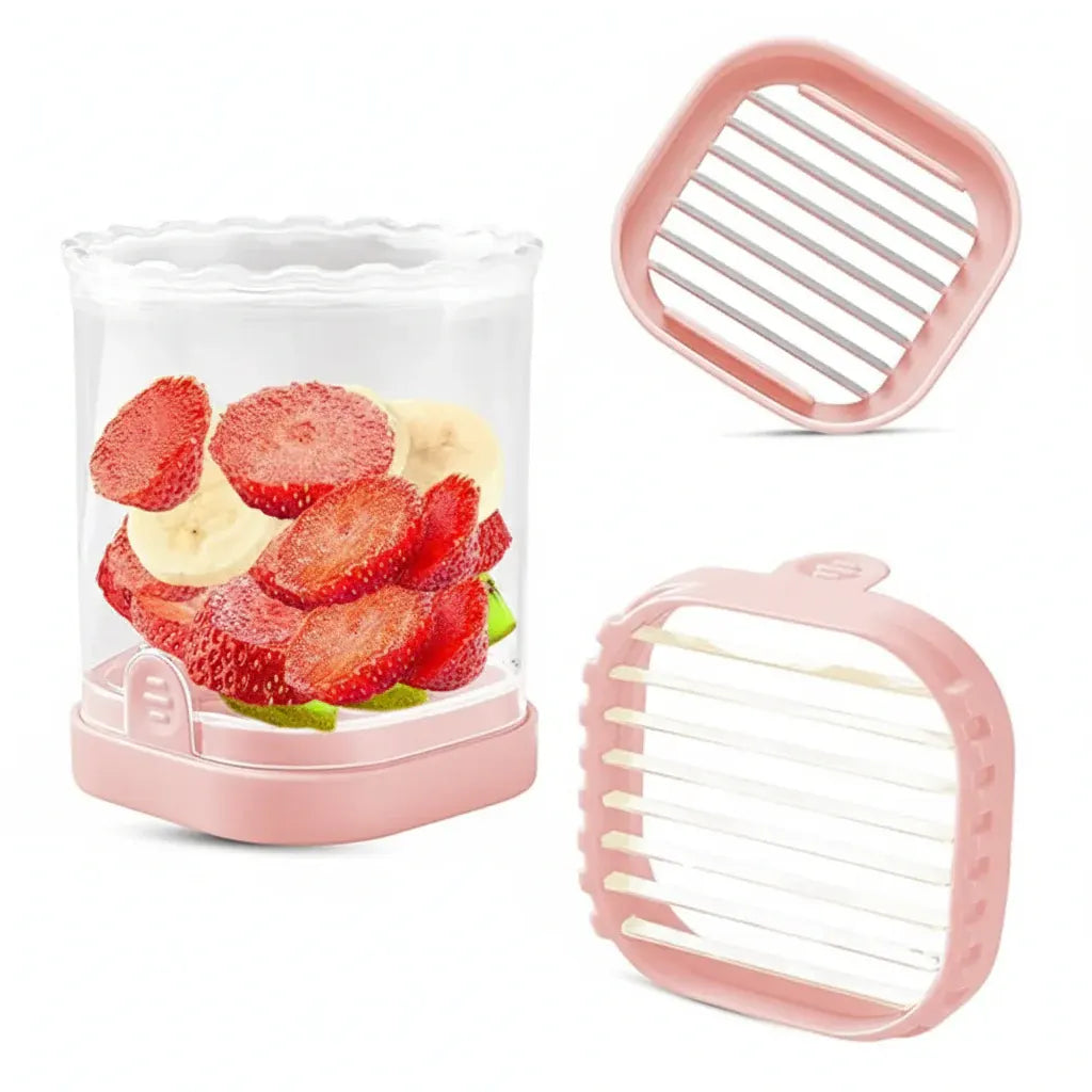 8-Blade Strawberry Cutter Fruit Salad Slicer Tool