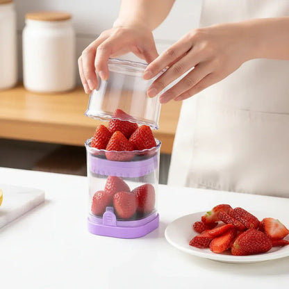 8-Blade Strawberry Cutter Fruit Salad Slicer Tool