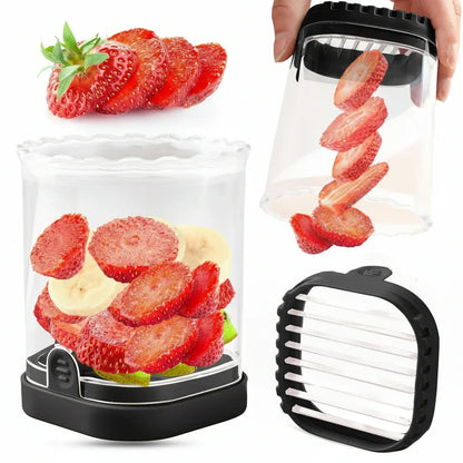 8-Blade Strawberry Cutter Fruit Salad Slicer Tool