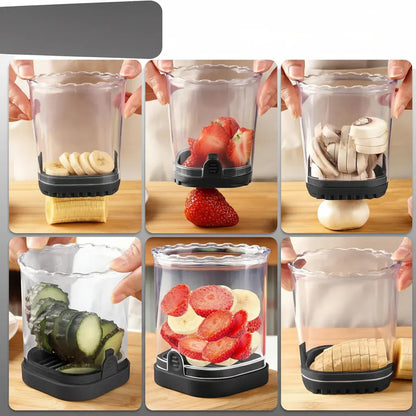 8-Blade Strawberry Cutter Fruit Salad Slicer Tool