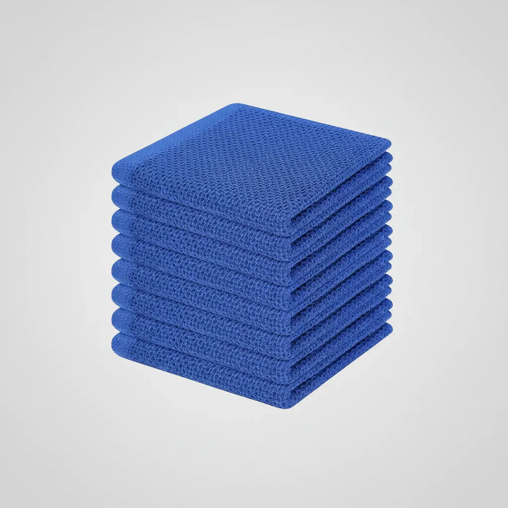 Absorbent Honeycomb Waffle Weave Cotton Dish Cloth Set