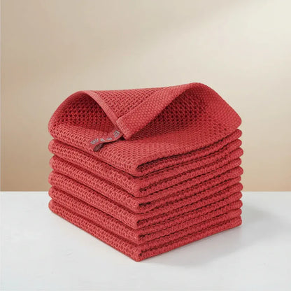 Absorbent Honeycomb Waffle Weave Cotton Dish Cloth Set