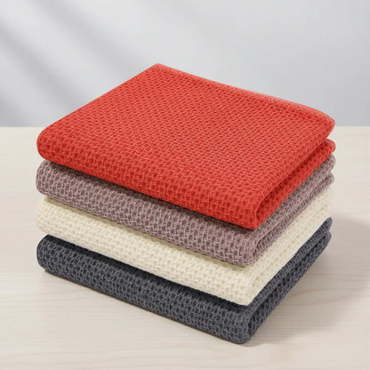 Absorbent Honeycomb Waffle Weave Cotton Dish Cloth Set