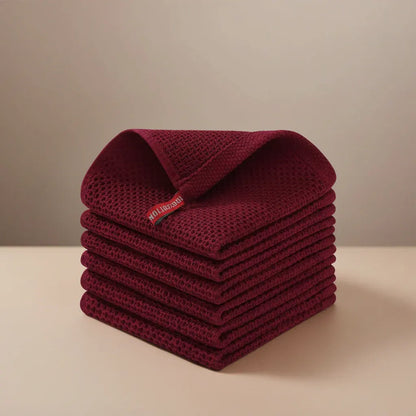 Absorbent Honeycomb Waffle Weave Cotton Dish Cloth Set