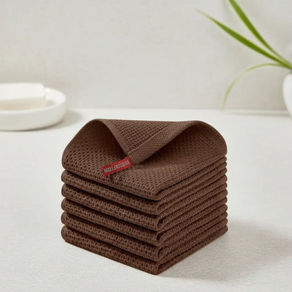 Absorbent Honeycomb Waffle Weave Cotton Dish Cloth Set