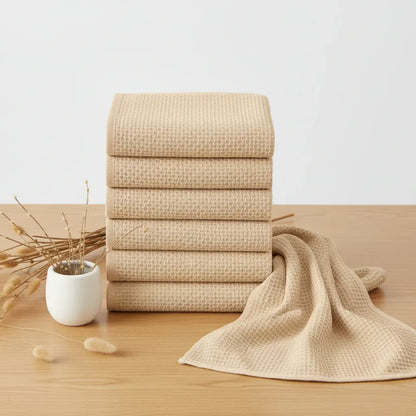 Absorbent Honeycomb Waffle Weave Cotton Dish Cloth Set