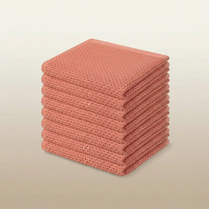 Absorbent Honeycomb Waffle Weave Cotton Dish Cloth Set