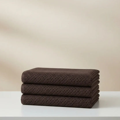Absorbent Honeycomb Waffle Weave Cotton Dish Cloth Set