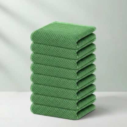 Absorbent Honeycomb Waffle Weave Cotton Dish Cloth Set
