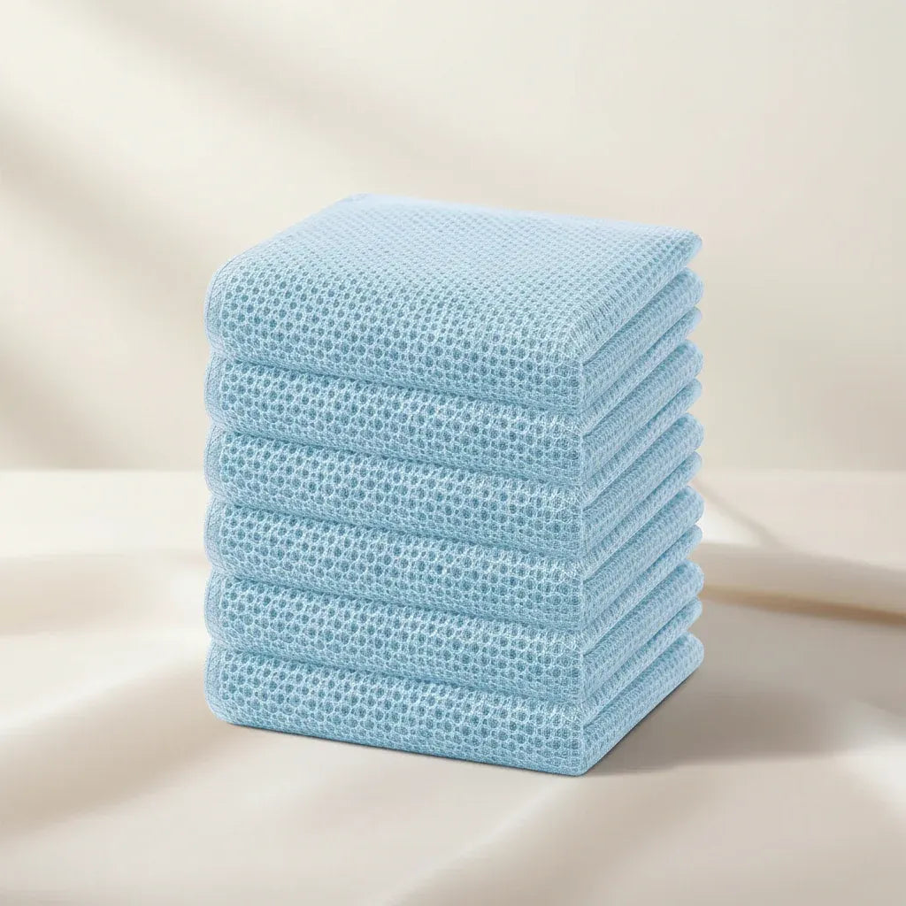 Absorbent Honeycomb Waffle Weave Cotton Dish Cloth Set