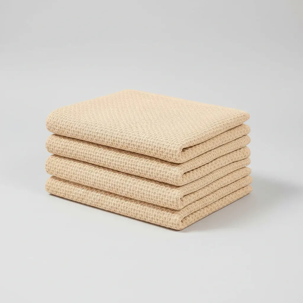 Absorbent Honeycomb Waffle Weave Cotton Dish Cloth Set