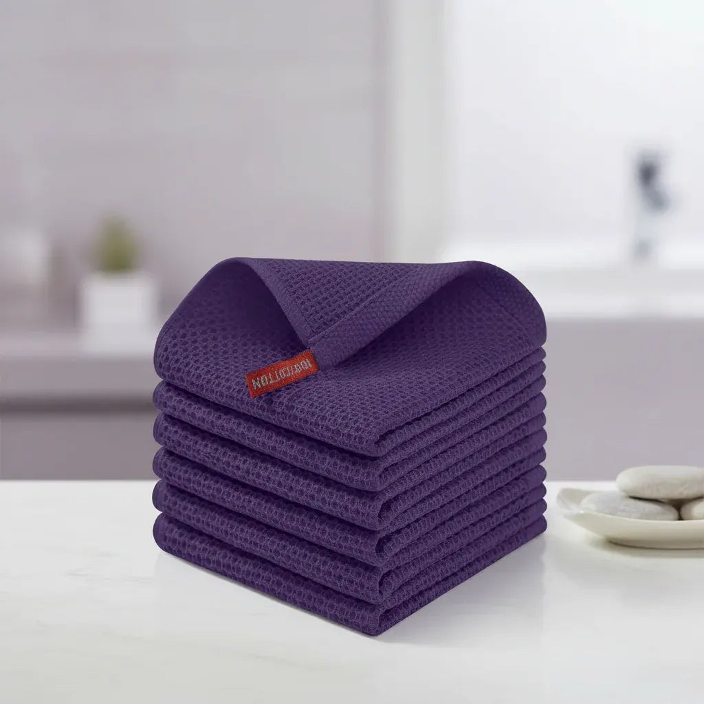 Absorbent Honeycomb Waffle Weave Cotton Dish Cloth Set